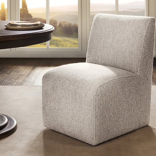 Brighton Upholstered Dining Chair in Coastal Sand