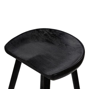 Barrett Stool In Matte Black Parawd In Counter