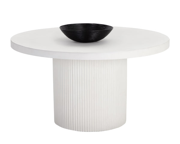 NICOLETTE DINING TABLE - WHITE - 55"