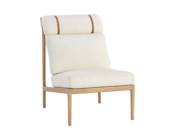 ELANOR LOUNGE CHAIR - LIGHT OAK - ALTRO WHITE