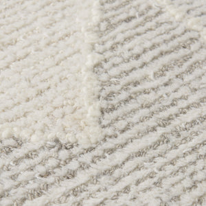 Kolt 9x12 Neutral Geometric Patterned Wool Area Rug