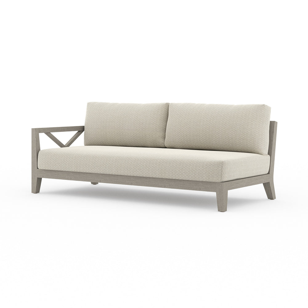 Huntington Outdoor Laf Sofa In Grey/Faye Sa
