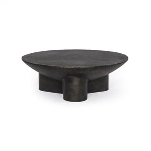 Sante 48" Coffee Table In Raw Black