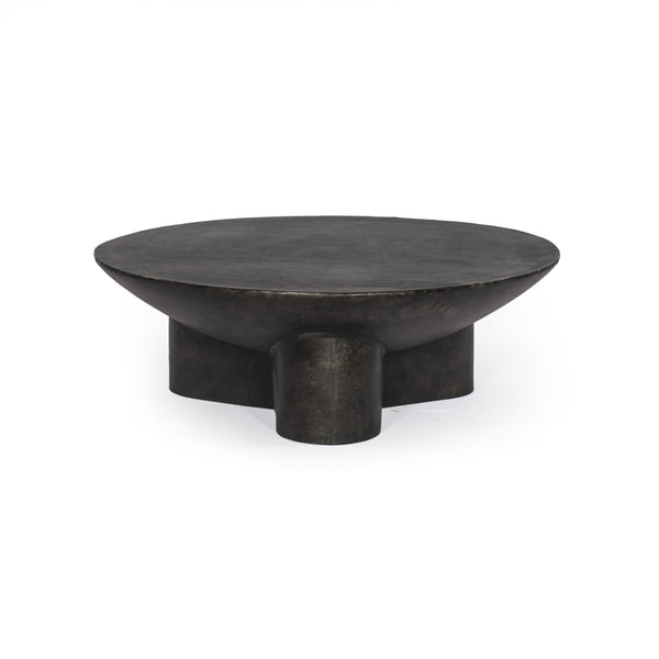 Sante 48" Coffee Table In Raw Black