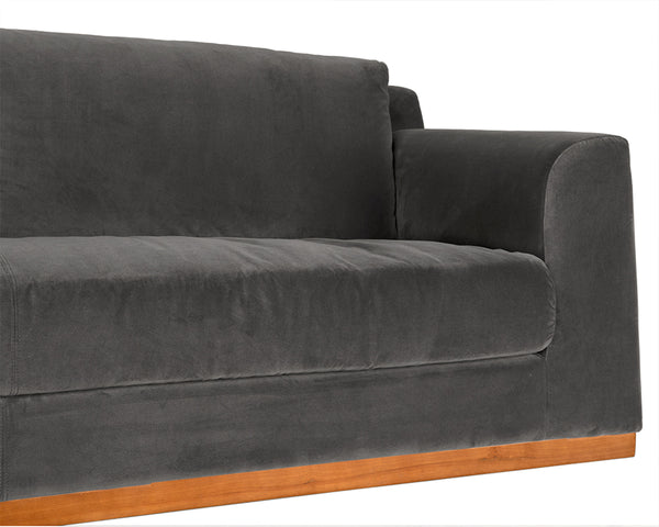 Seville Sofa, Grey Velvet