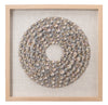 Bora Bora Framed Wall Art, Taupe Snail Shell