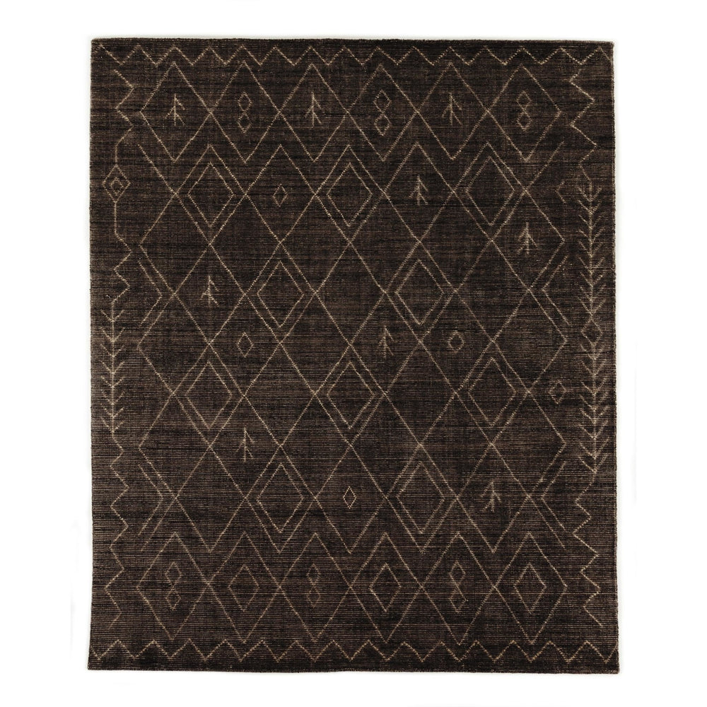 Nador Moroccan Hand Knotted Rug - Nador Espresso