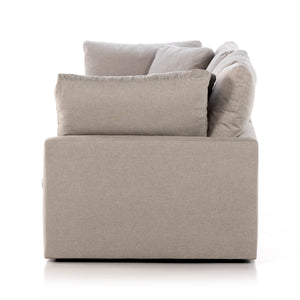Stevie 3Pc Sectional Sofa In Destin Flannel