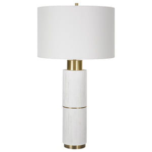 Ruse Whitewashed Table Lamp