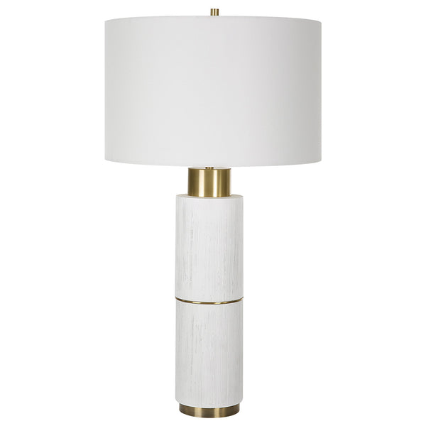 Ruse Whitewashed Table Lamp