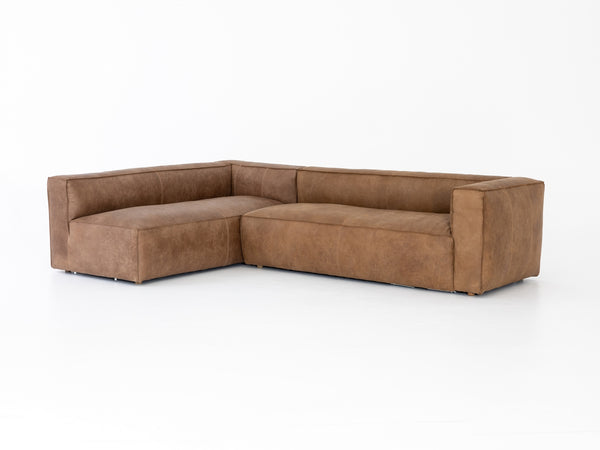 NOLITA 2-PIECE SECTIONAL-NATURAL WASHED