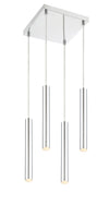 Forest 4 Light Island/Billiard in Chrome Finish