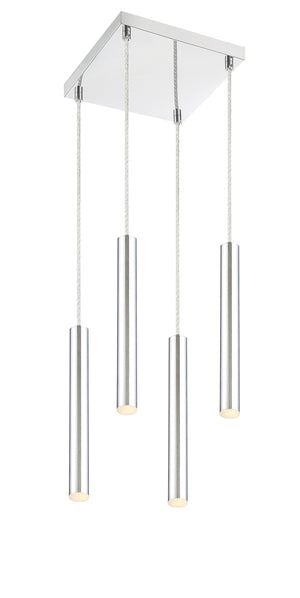 Forest 4 Light Island/Billiard in Chrome Finish