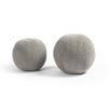 Balle Outdoor Pillow, Set Of 2 In Leto Grey And Set of 2 And 12" diam, 10" diam