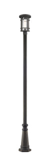 Jordan 1 Light Outdoor Post Mounted Fixture in Oil Rubbed Bronze Finish
