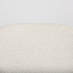 Amelia Cream Boucle W/Black Metal Upholstered Accent Chair 21.3L x 21.3W x 30.3H