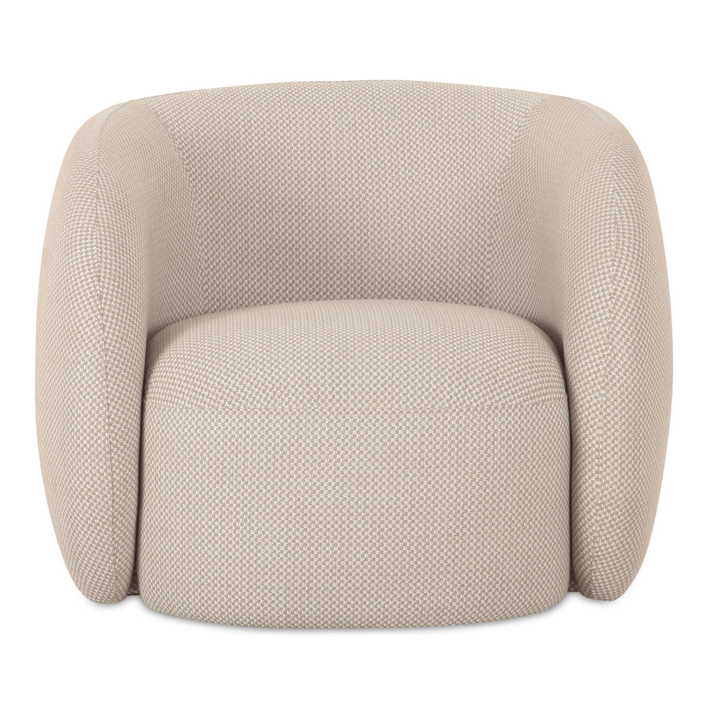 Moe's Rae Outdoor Accent Chair in Beige Check