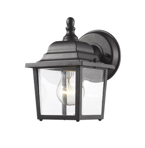 Waterdown 1 Light Outdoor Wall Light in Black Finish