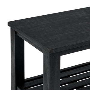 Tiburon KD Console Table with Shelf, Alto Black 