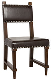 Kerouac Birch Chair in Distressed Brown Leather