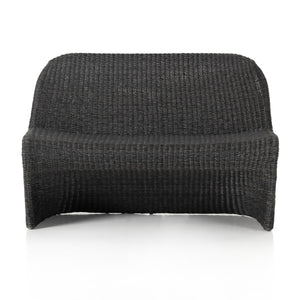 Portia Outdoor Dining Bench In 50" In Coal