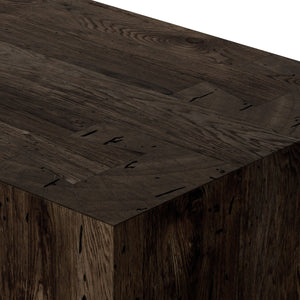 Abaso 6-Drawer Dresser In Ebony Rustic Wormwood Oak