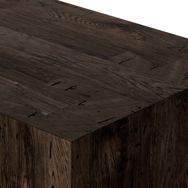Abaso 6-Drawer Dresser In Ebony Rustic Wormwood Oak