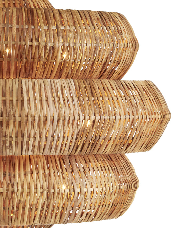 Antibes Chandelier In Khaki & Natural