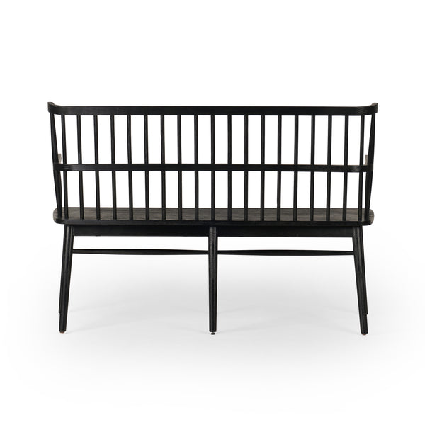 Aspen Bench In Matte Black