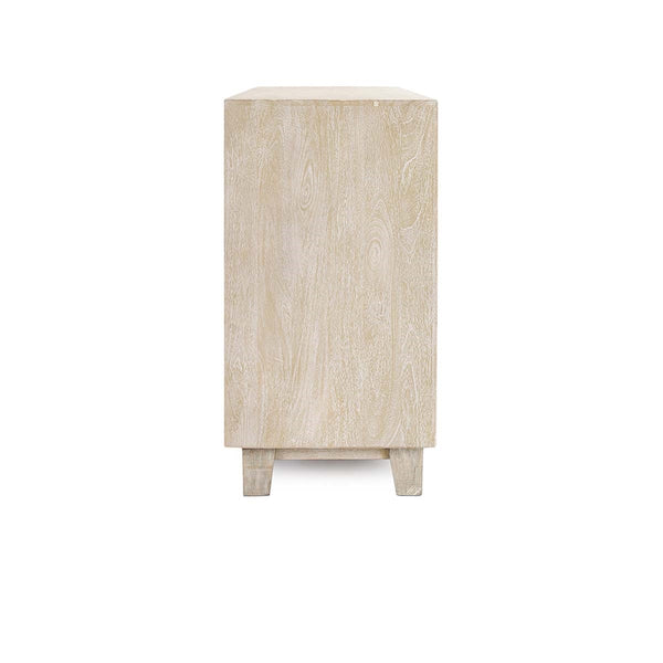 Reece Solid Wood 6-Drawer Dresser - Seashell White