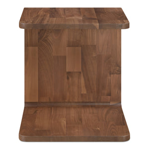 Moe's Carrie Side Table Walnut Finish