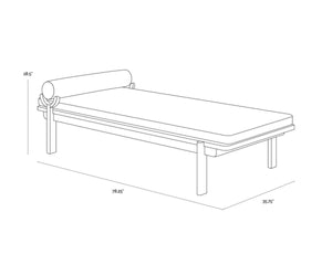 BAHARI DAYBED - CHARCOAL - GRACEBAY GREY