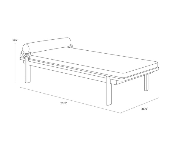BAHARI DAYBED - CHARCOAL - GRACEBAY GREY