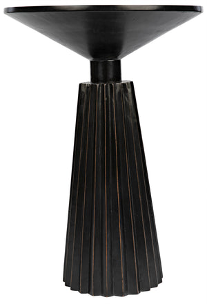 Orson Side Table, Hand Rubbed Black