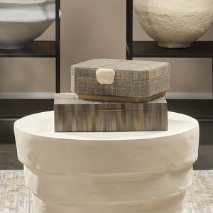 Palm Marquetry Decorative Box