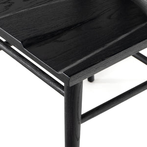 Gregory Dining Chair In Black Oak