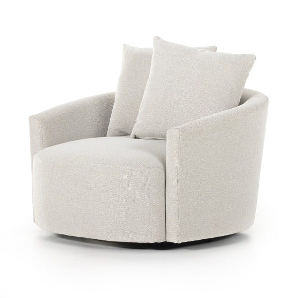 Chloe Swivel Chair - Delta Bisque