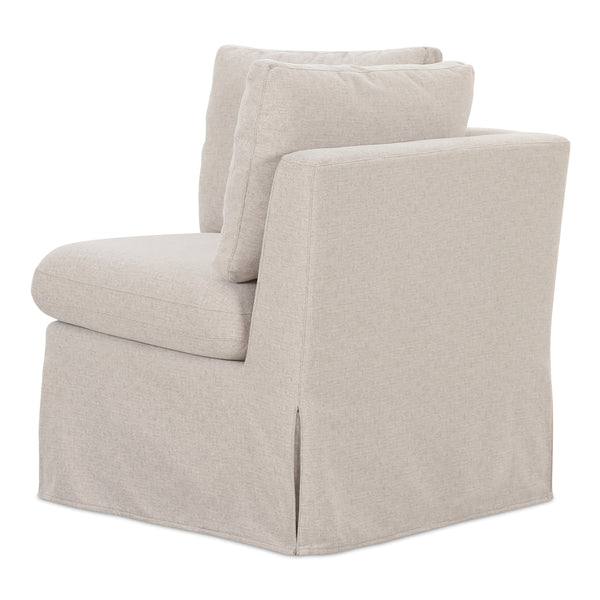 Moe's Fable Slipcover Dining Corner Chair Beige