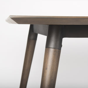 Nicholas II 72x39 Brown Solid Wood Top Metal/Wood Leg Dining Table