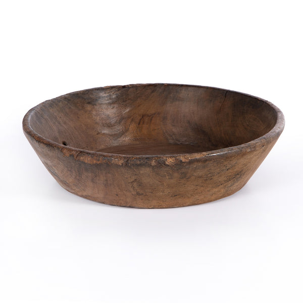 Found Wooden Bowl In Reclaimed Natural