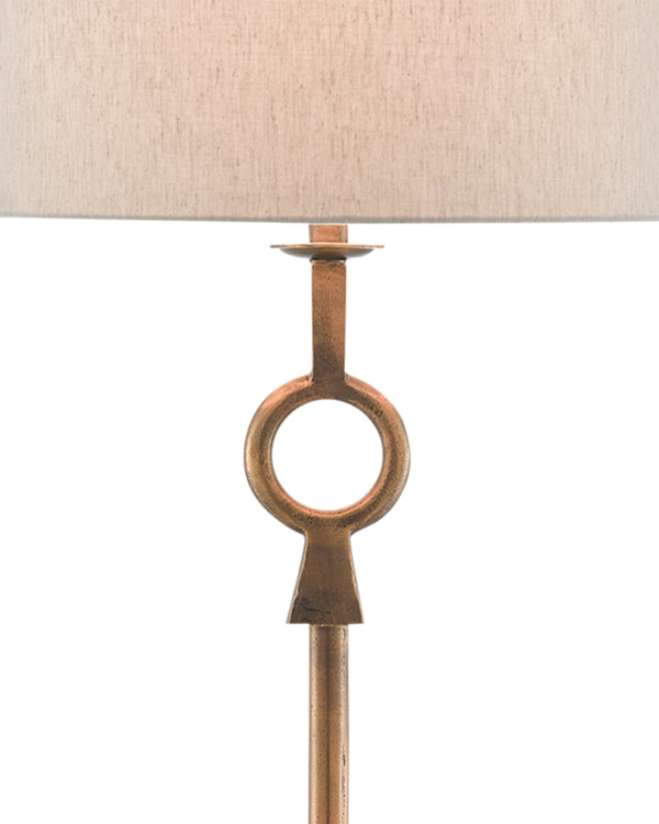 Germaine Floor Lamp In Antique Brass