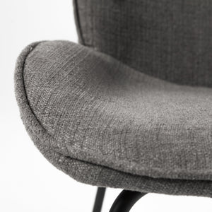 Inala Grey Seat Metal Frame Dining Chair