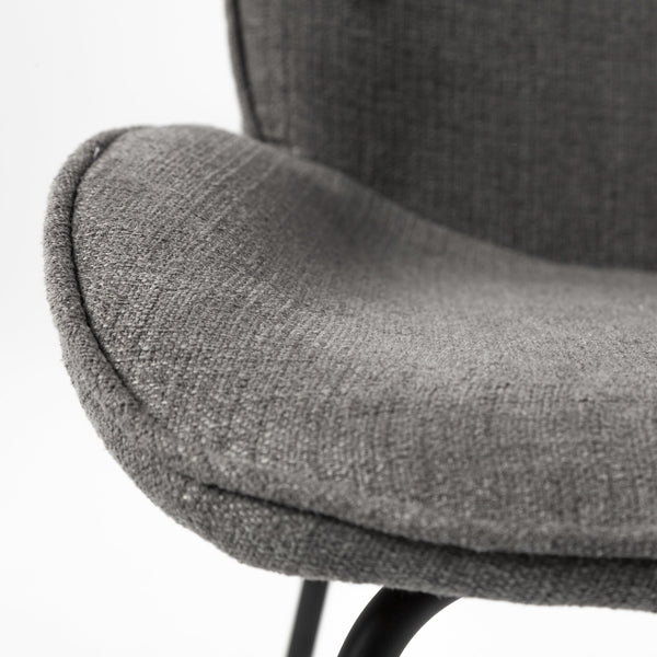 Inala Grey Seat Metal Frame Dining Chair