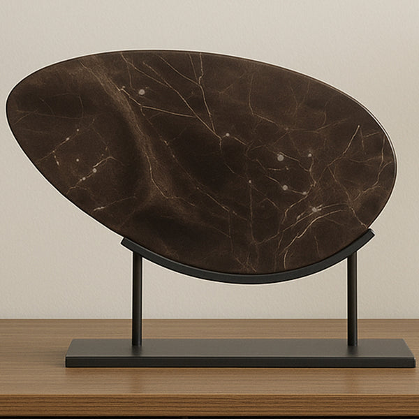 Moe's Galen Saint Laurent Brown Marble Sculpture