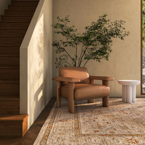 Moe's Marcello Lounge Chair in Tan Leather