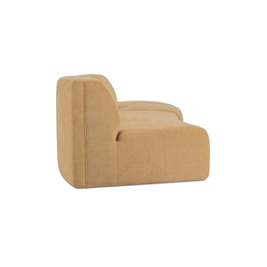 Naomi 2 Piece Concave Modular Sectional in Golden Yellow