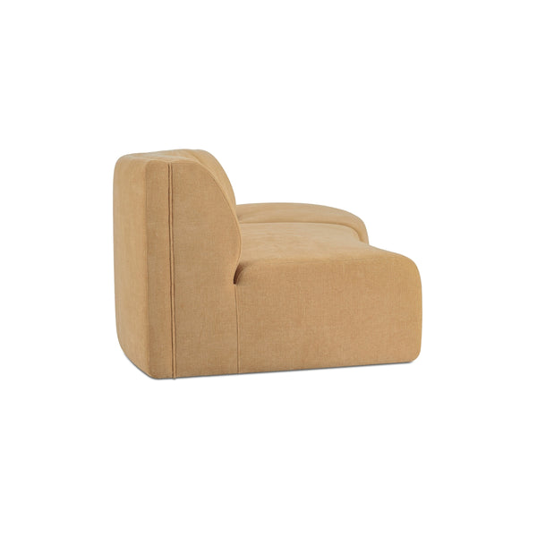 Naomi 2 Piece Concave Modular Sectional in Golden Yellow