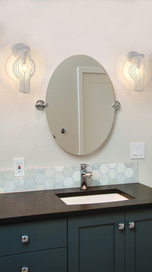 Contour 1 Light Wall Sconce in White Finish