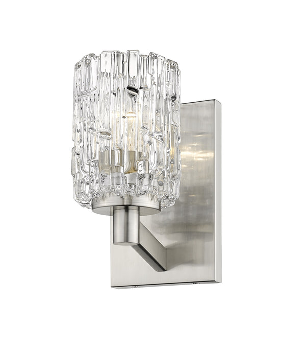 Aubrey 1 Light Wall Sconce in Brushed Nickel Finish