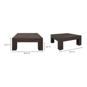 Evander Rustic Brown Reclaimed Oak Coffee Table